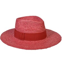 Cappello Modello Travaller Largo Rafia Cucita 100% Paglia