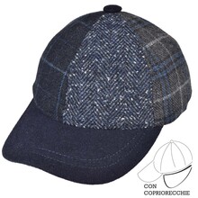 Cappello Baseball Adulto 'Slide Patchwork' c/Copriorecchie 70% Lana 30%Poliestere