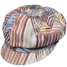 Berrettone Donna Fantasia 100% Lino TG Unica Elasticizzata