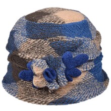 Cappello Cloche Rotolino Fantasia 80% lana 20% poliestere