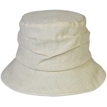 Cappello Modello Cloche con Pieghe 100% Lino