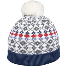 Cuffia Fantasia Jackard C/Pon Pon Misto Lana