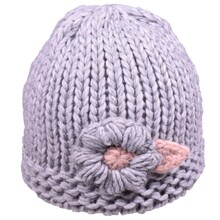 Cuffia Donna Applicazioni Fiori 60% Acrilico 30% Lana 10% Viscosa