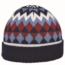 Cuffia Castagna Fantasia Rombi 50% Lana 50% Acrilico