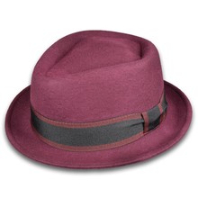 Cappello Trilby 'PorkPie' 100% Lana