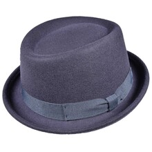 Cappello Trilby 'Porkpie' Crushable 100% Lana